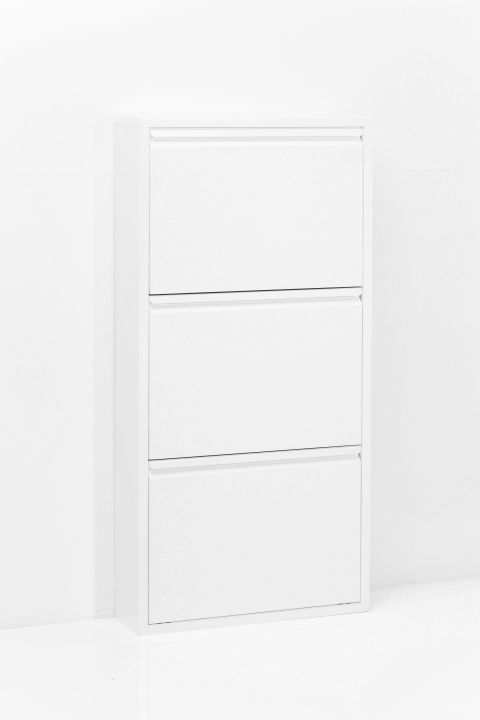 KARE Schuhkipper Caruso 3-er weiß 9287