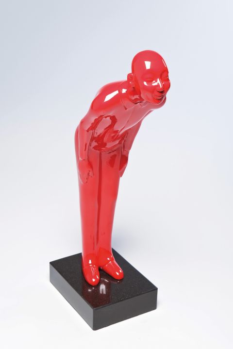 KARE Deko Figur Welcome Guests Red 32985