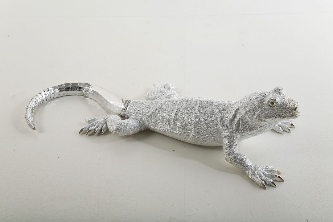 KARE Deko Figur Lizard Silver 30585