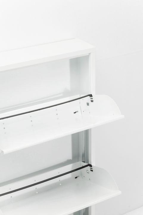 KARE Schuhkipper Caruso 3-er weiß 9287