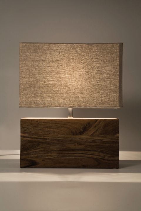 KARE Tischleuchte Rectangular Wood 31798