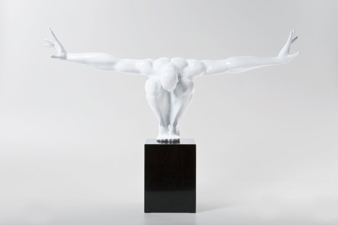 KARE Deko Objekt Athlet Weiß 30681