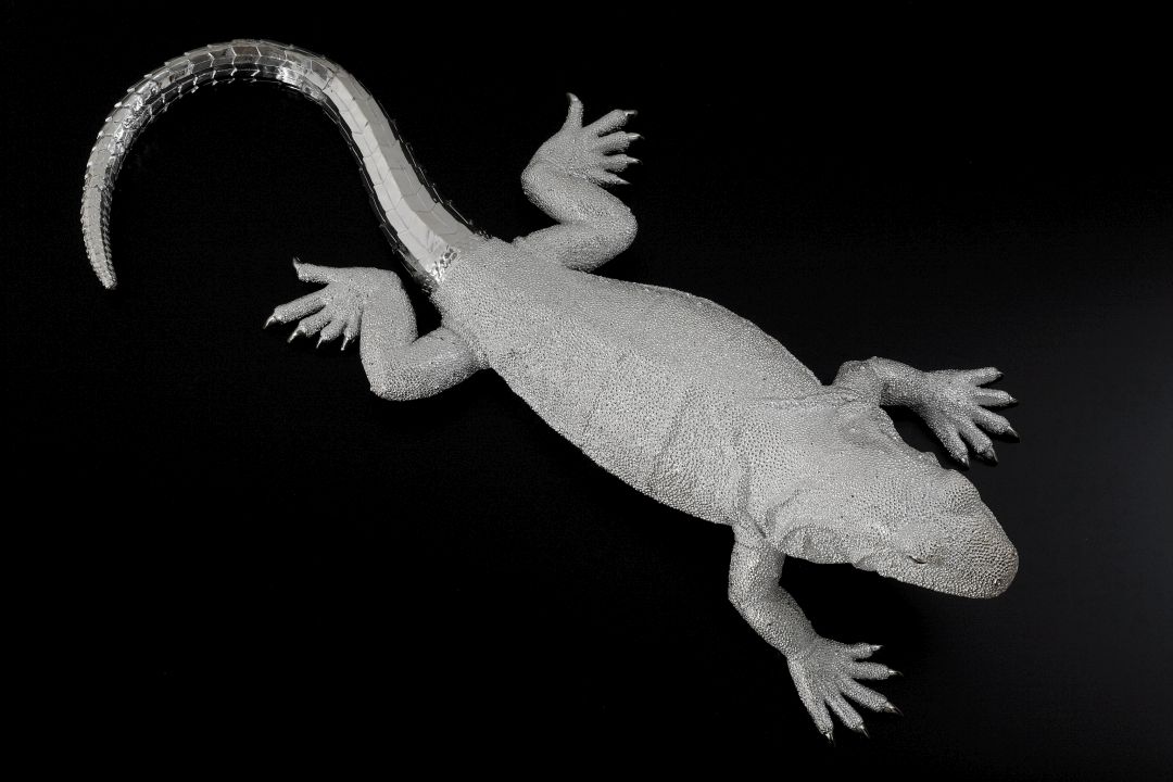 KARE Deko Figur Lizard Silver 30585