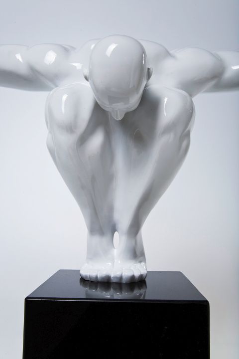 KARE Deko Objekt Athlet Weiß 30681