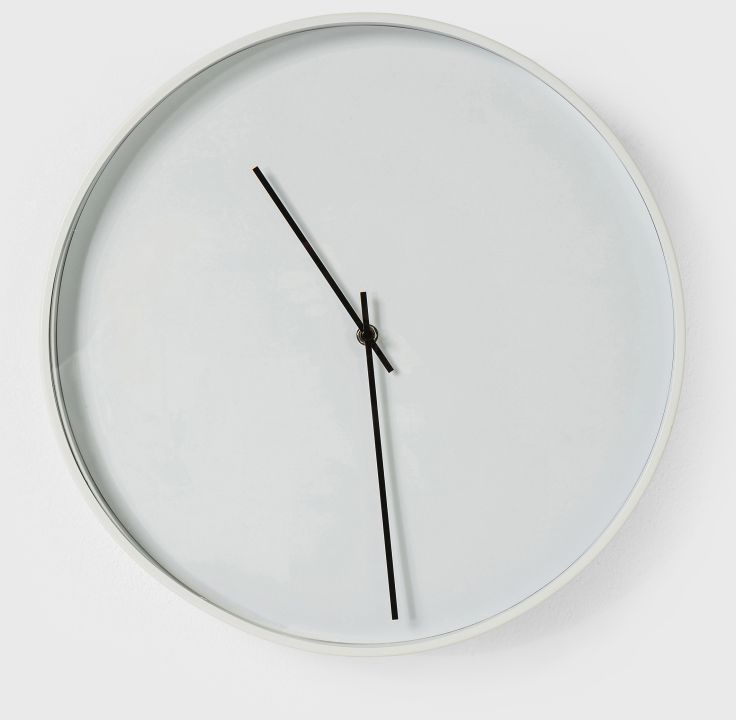 KARE Wanduhr Timeless White Ø40cm 31824