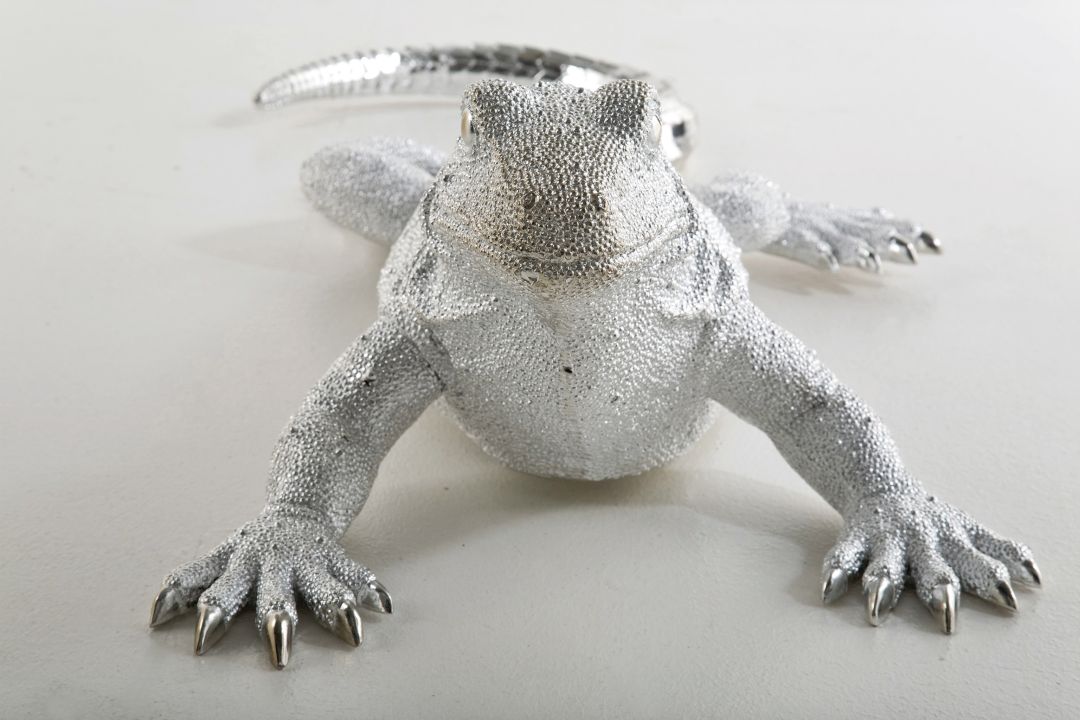 KARE Deko Figur Lizard Silver 30585