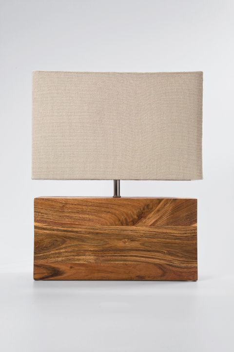 KARE Tischleuchte Rectangular Wood 31798