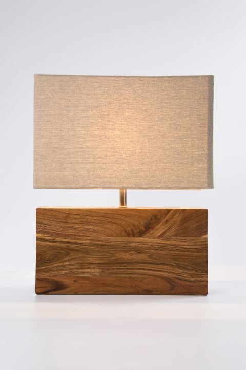 KARE Tischleuchte Rectangular Wood 31798