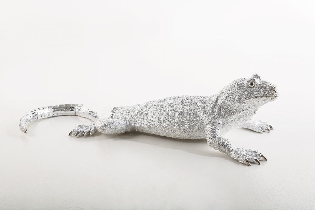 KARE Deko Figur Lizard Silver 30585